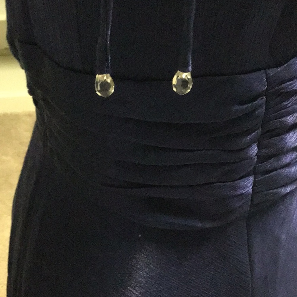 Royal Blue Full Skirted Cocktail Dress - Size 4 - Picture 4 of 7